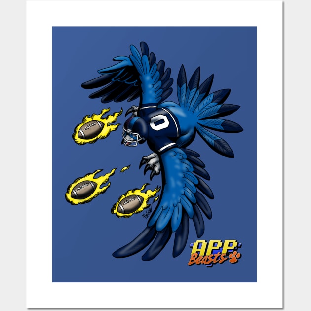 Birdie_V4_AppB Blue bird Wall Art by BlademanUnitPi